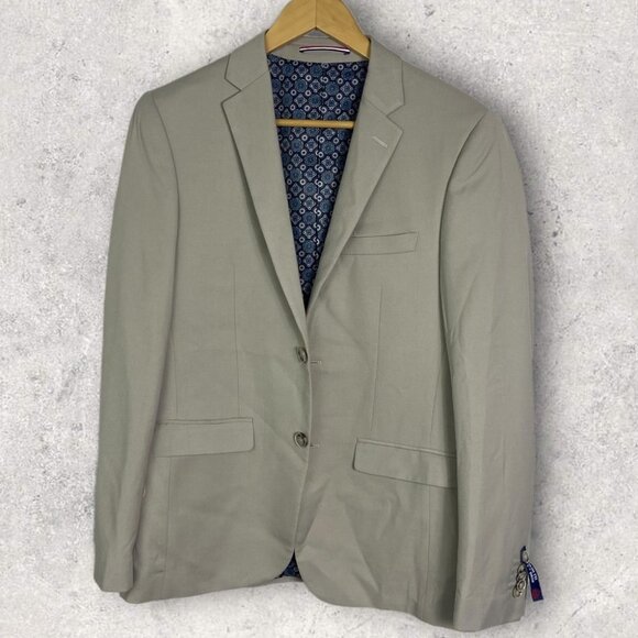 NEW Soul of London Suit Jacket Size 38R Simons Formalwear Dress Pants Beige Coat - Picture 14 of 14